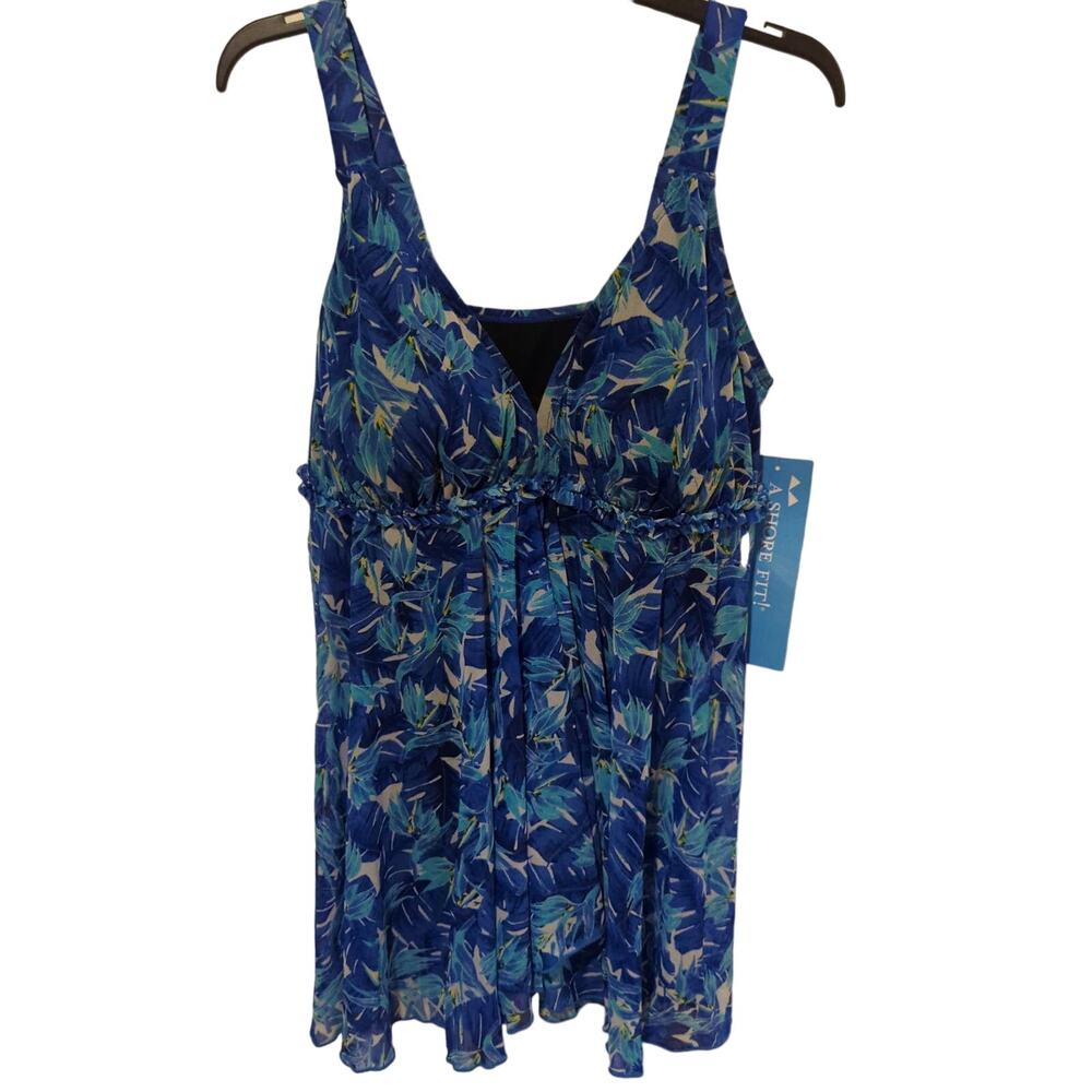 A Shore Fit Swim Dress, NWT, 18W